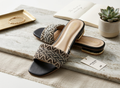 BLACK FANCY WOMEN SLIPPERS  HM-107