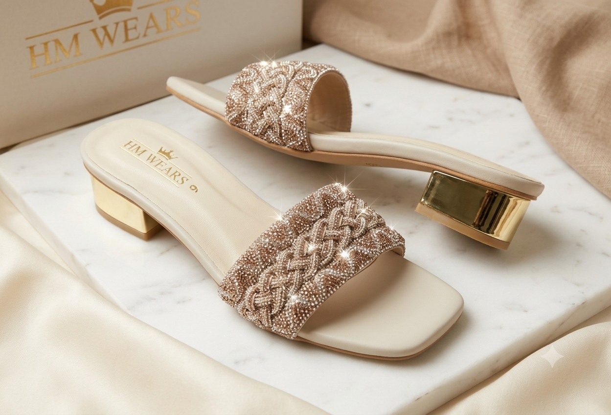 GOLDEN FANCY WOMEN SLIPPER   HM-108