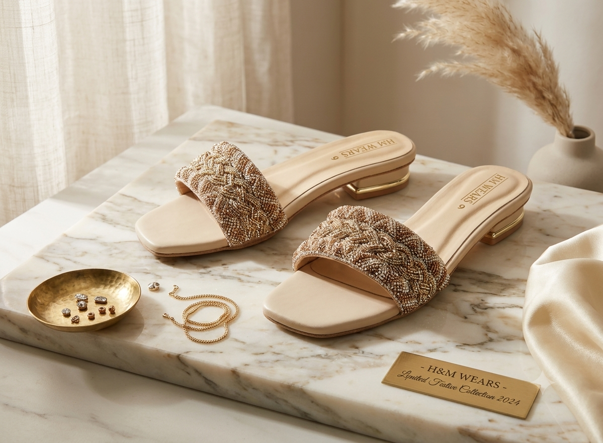 GOLDEN FANCY WOMEN SLIPPER   HM-108