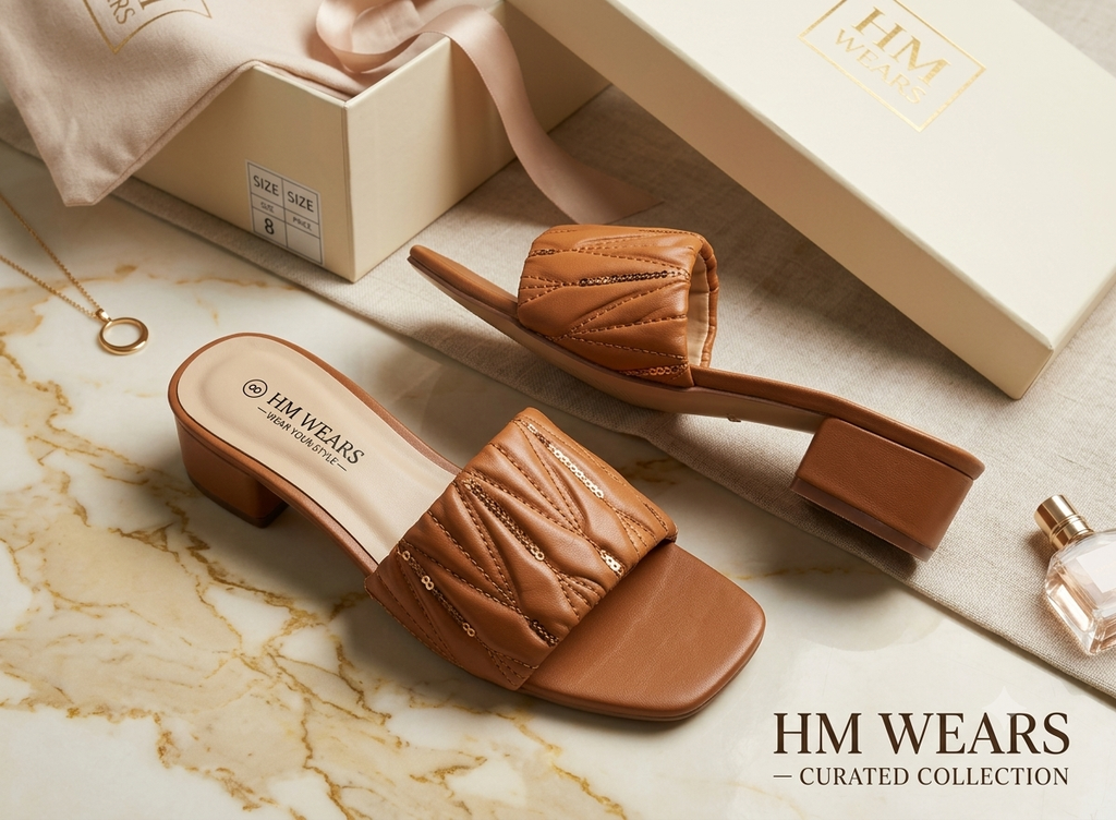 MUSTARD FORMAL SLIPPERS FOR LADIES HM -112