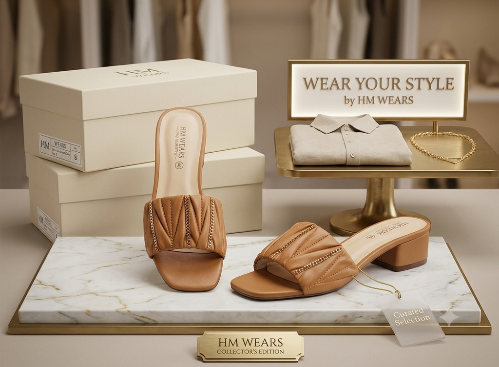 MUSTARD FORMAL SLIPPERS FOR LADIES HM -112
