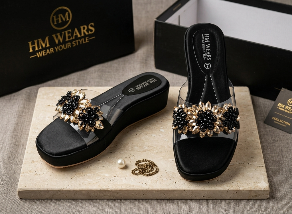BLACK CASUAL SOFTY FOR WOMEN HM-113