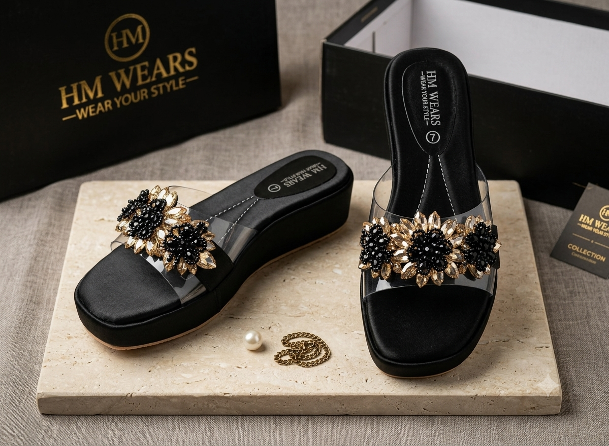 BLACK CASUAL SOFTY FOR WOMEN HM-113