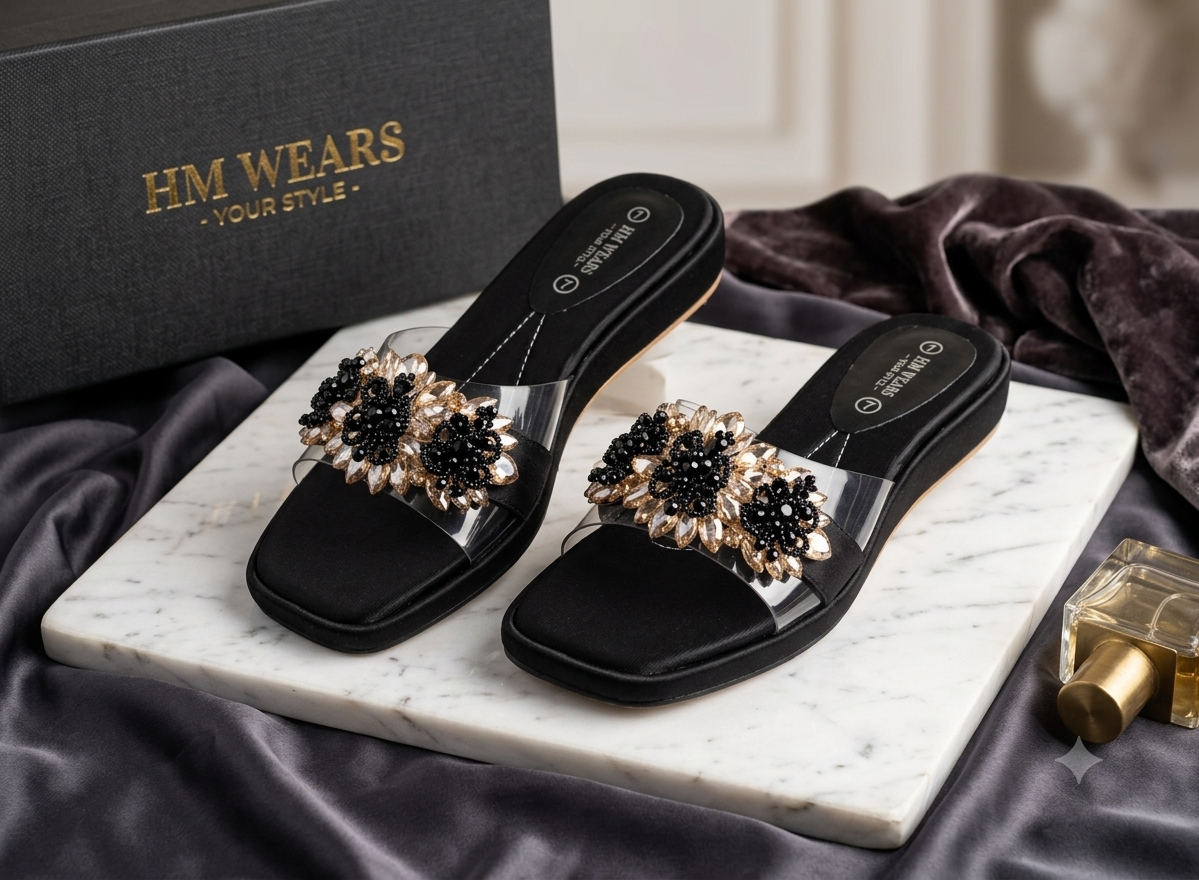 BLACK CASUAL SOFTY FOR WOMEN HM-113