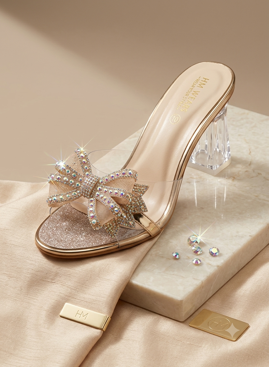 BABY PINK FANCY HEEL LADIES HM-121