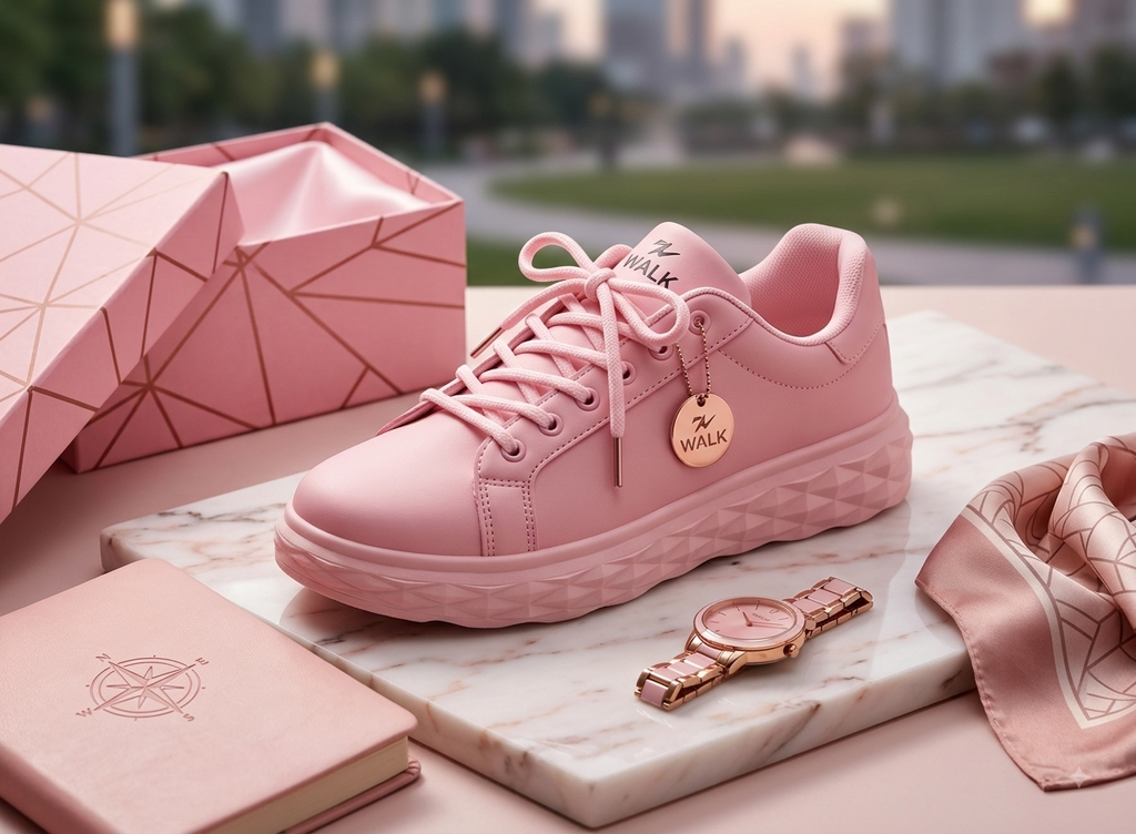 PINK CASUAL LADIES' SNEAKER HWY-510