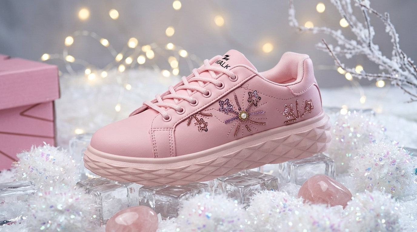 PINK CASUAL LADIES' SNEAKER HWY-510