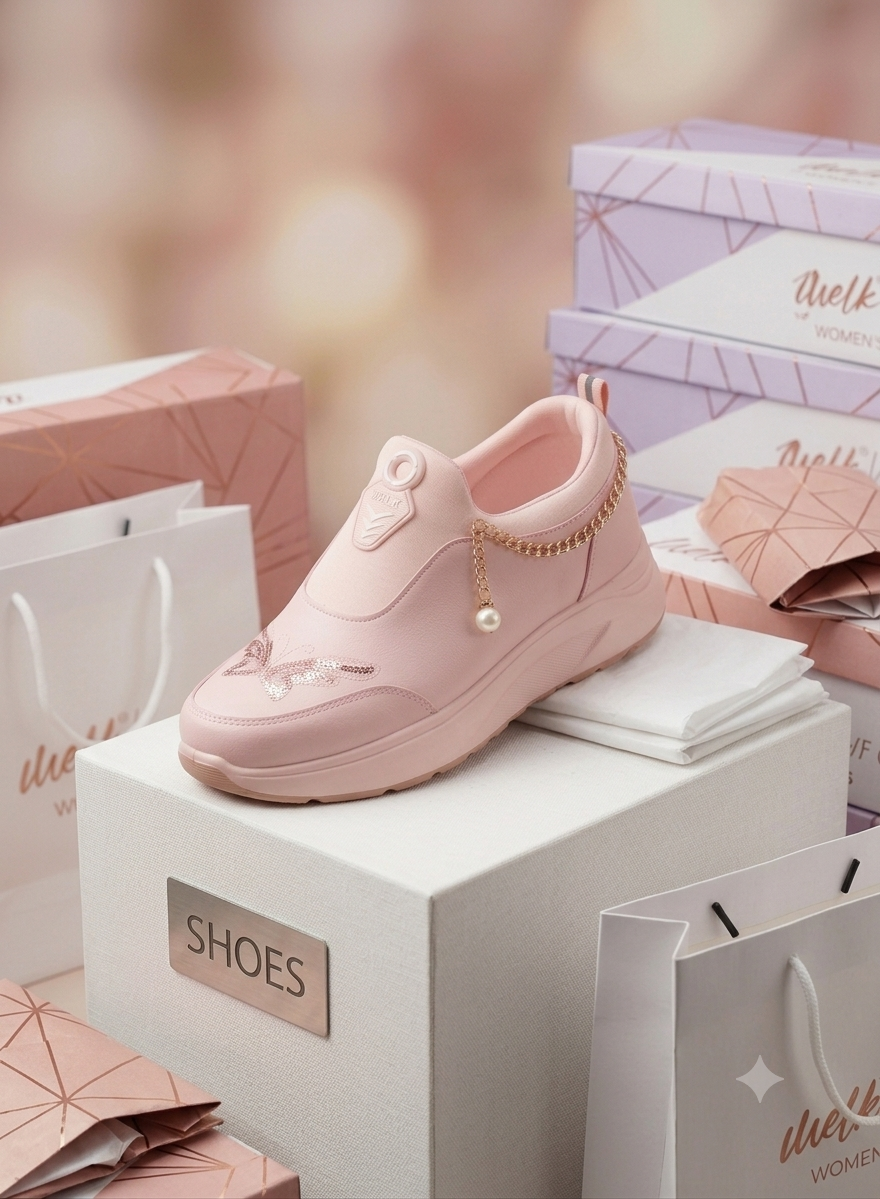 PINK SNEAKERS FOR LADIES YY-5236