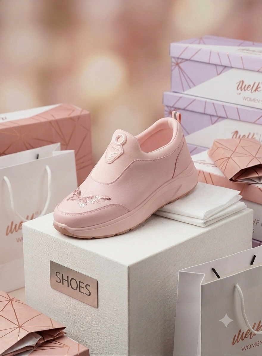 PINK SNEAKERS FOR LADIES YY-5236